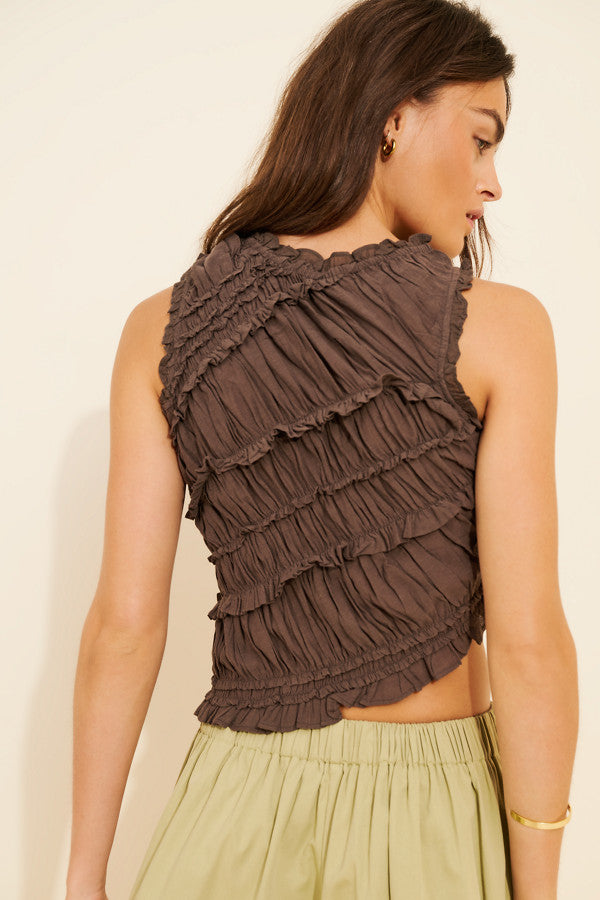 Pink Sands Smocked Top
