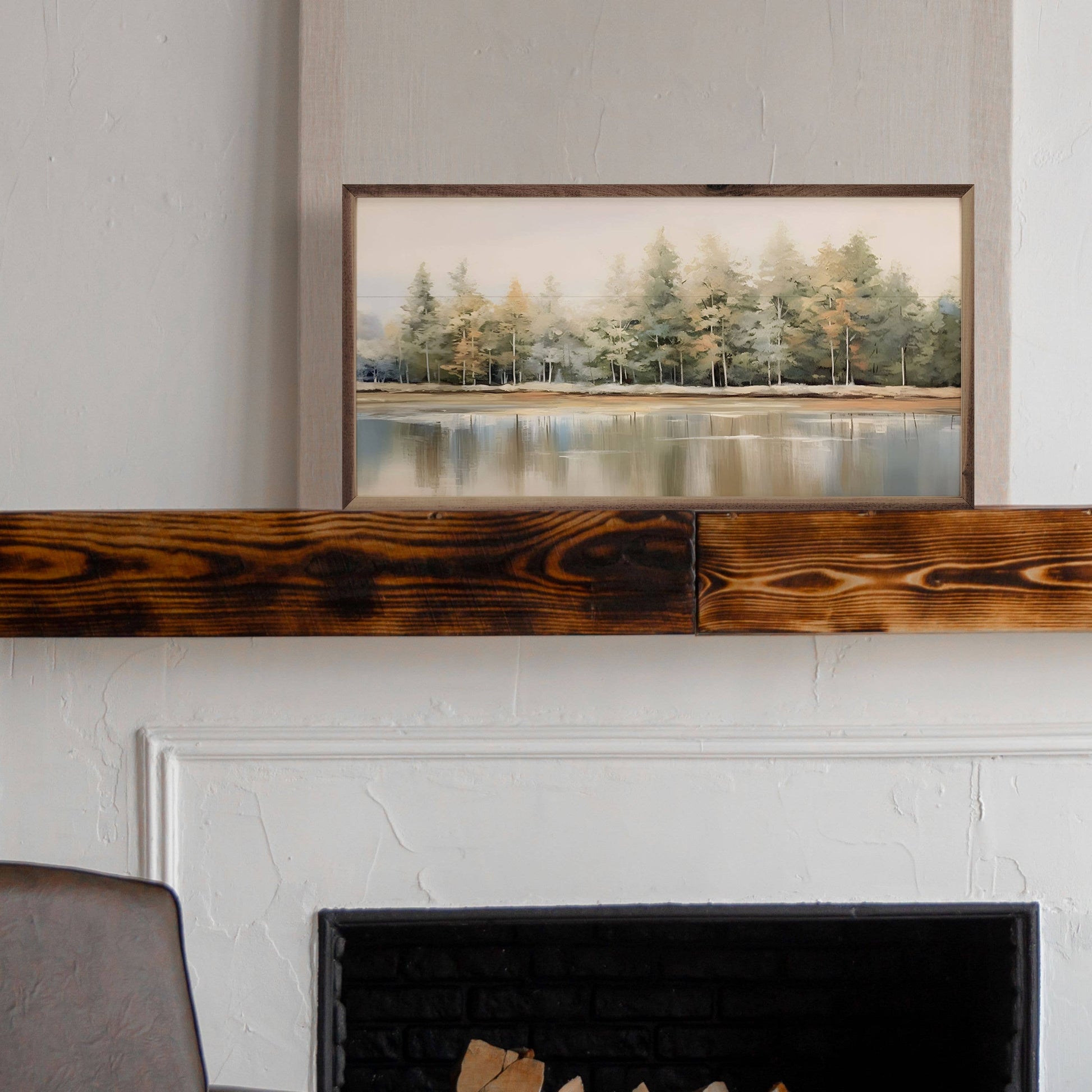 Lakeshore Trees 5 By Petals Prints Design