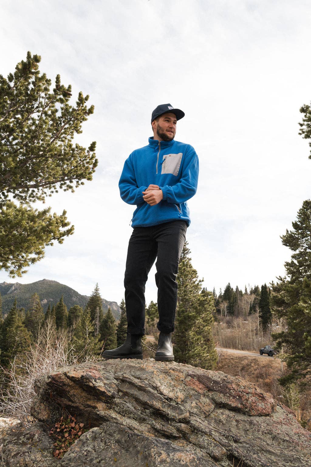 Frontier Fleece Pullover - 1/4 Zip (KY Blue)