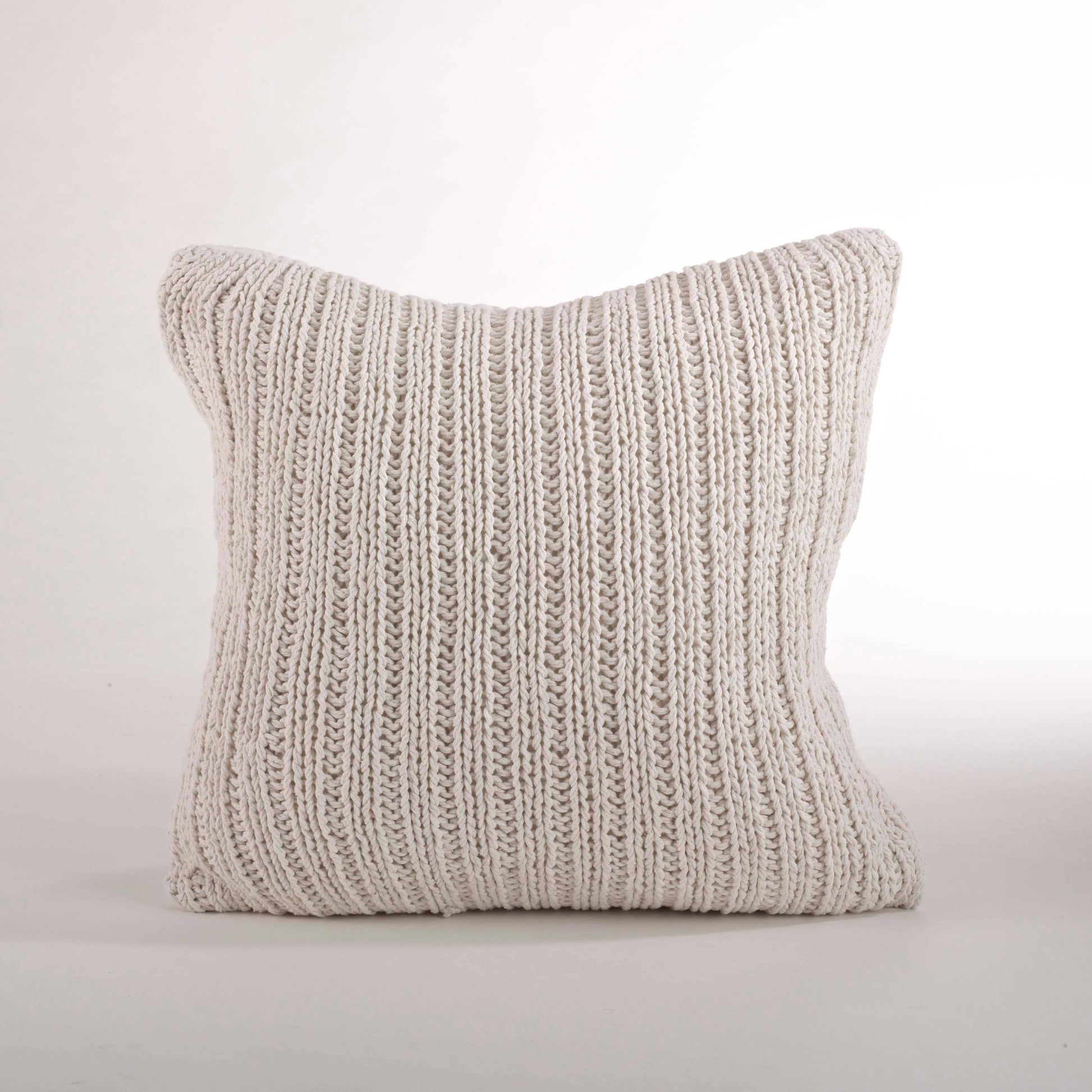 Knitted Design Pillow - Down Filled