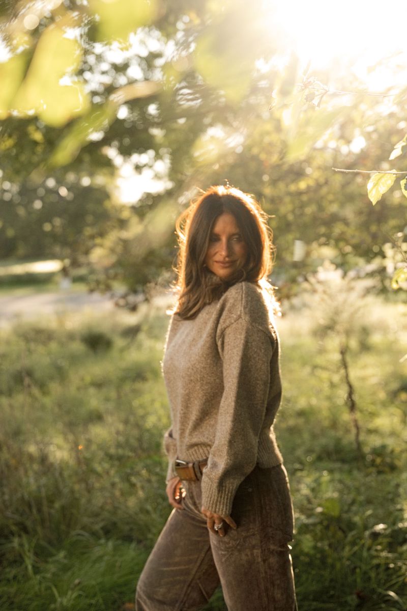 Sandstone Turtleneck Sweater