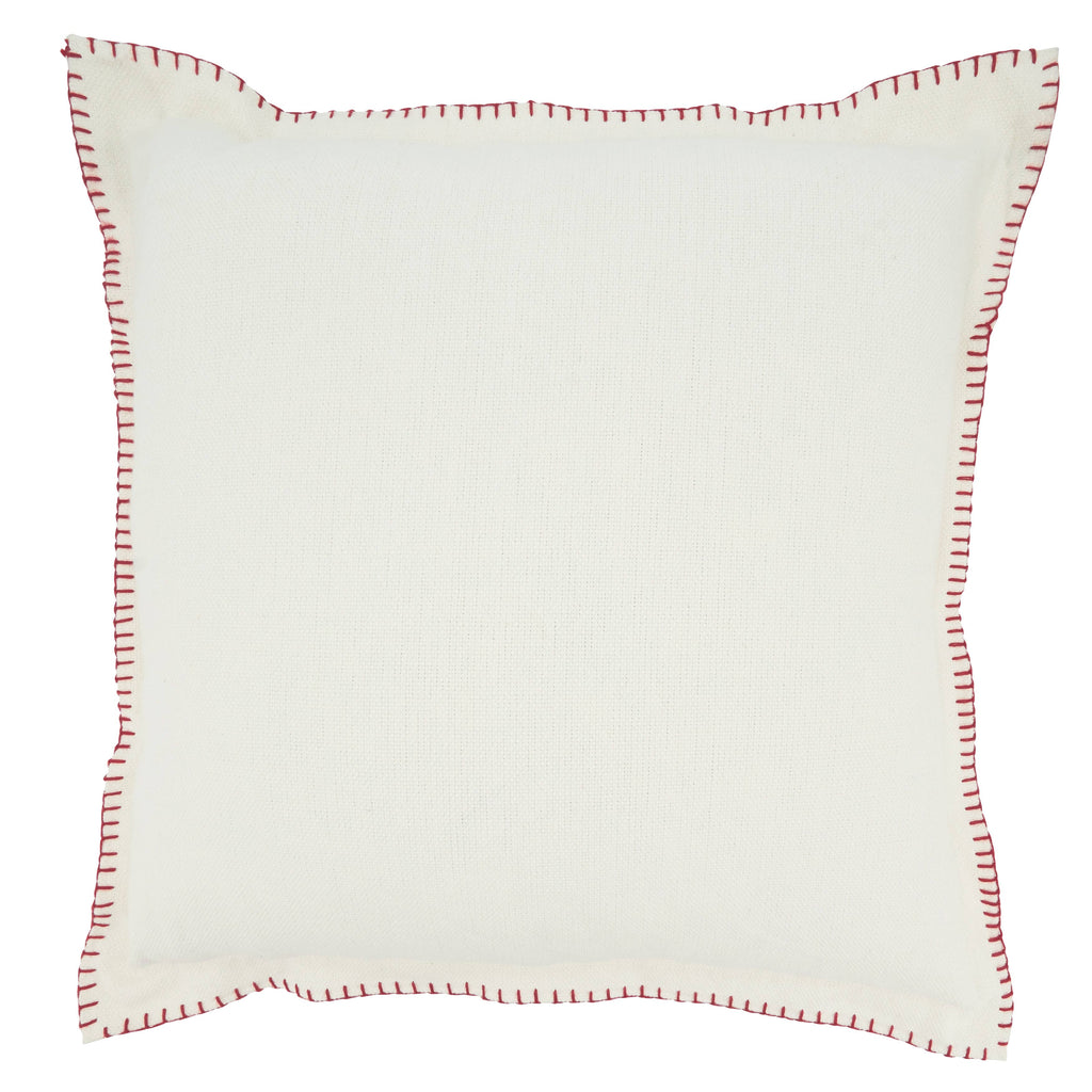 Whip Stitched Flange Pillow - Down Filled