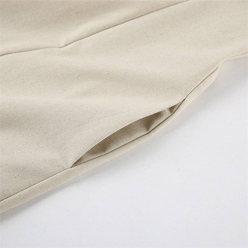 Solid Color Strapless Backless Maxi Dress - KHAKI