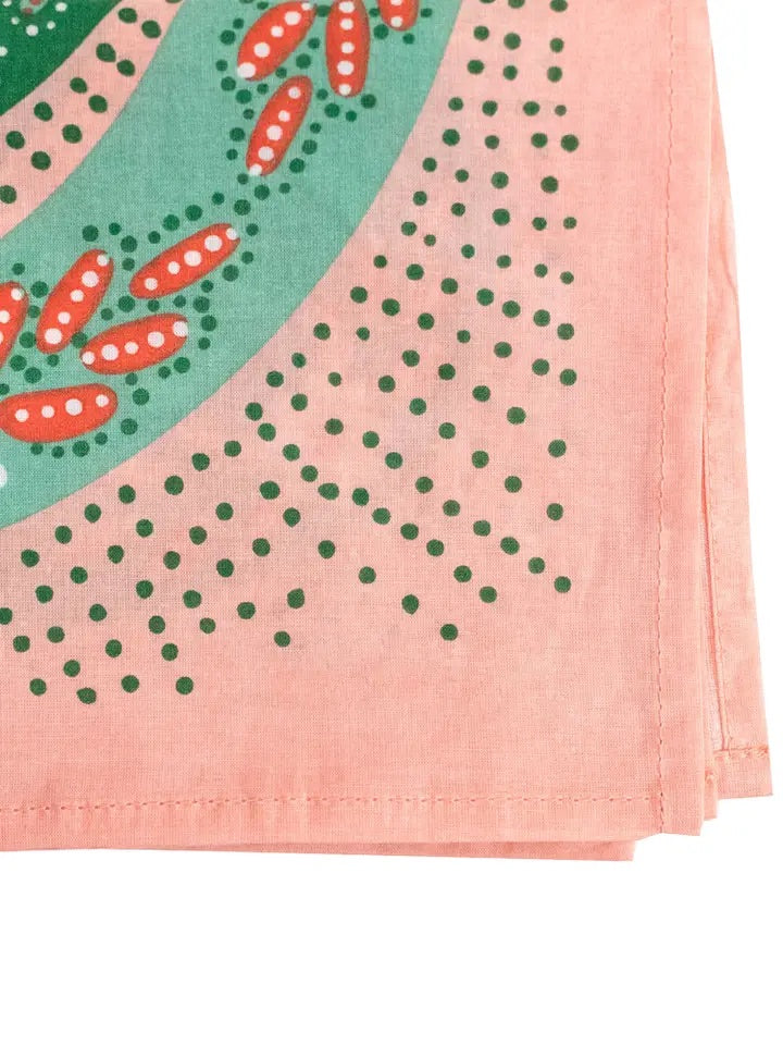 No. 069 Snakes Pink Bandana