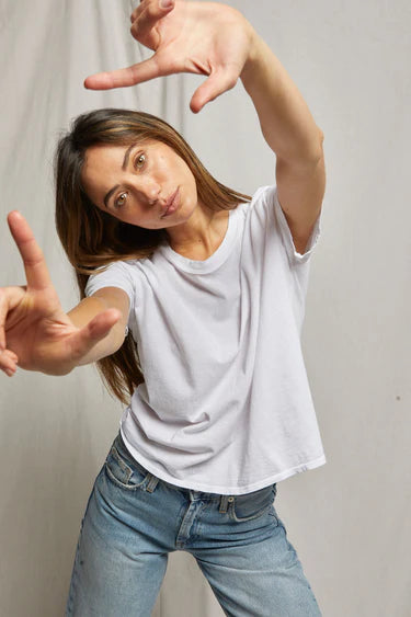 HARLEY cotton boxy crewneck tee