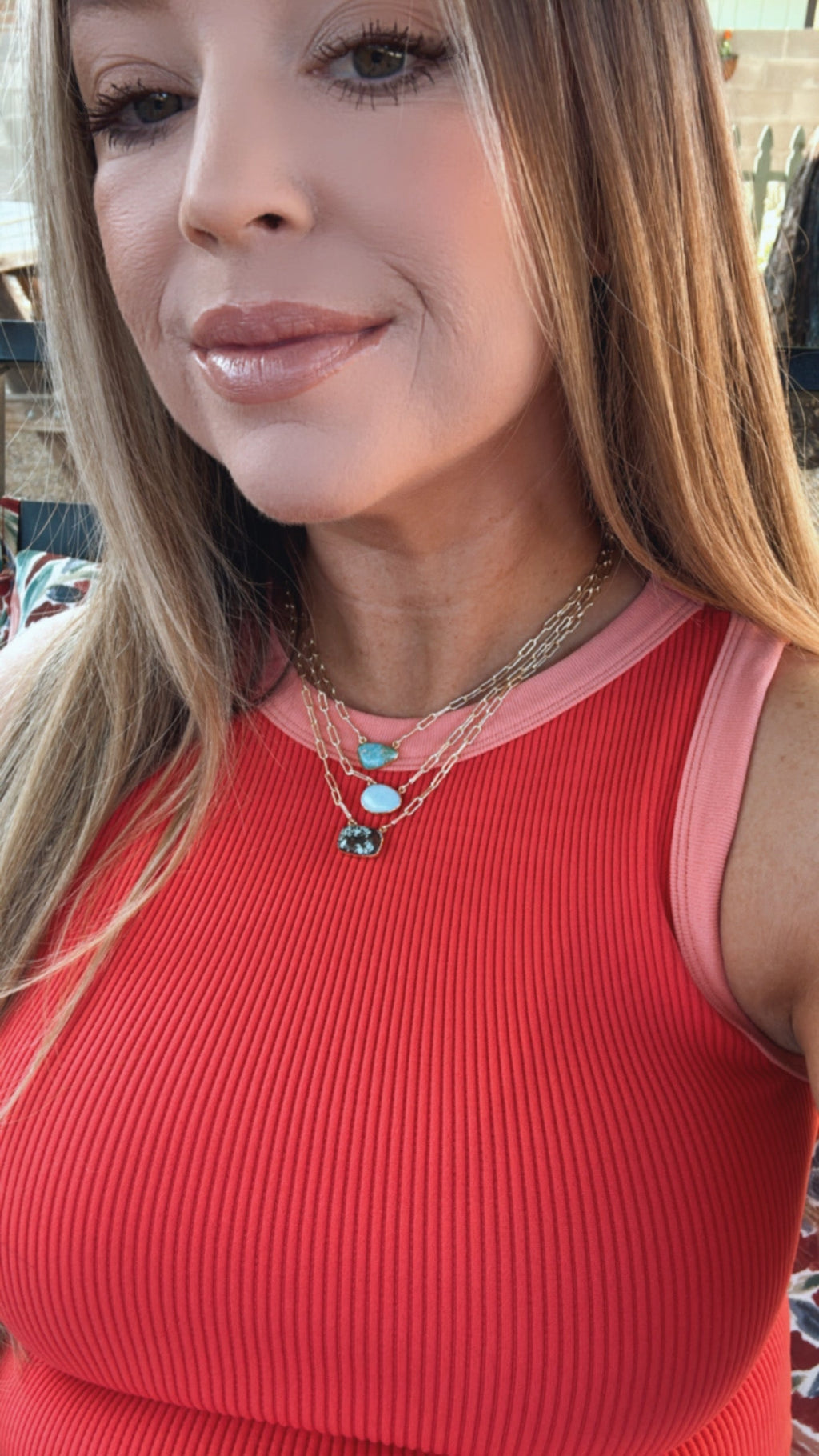 "The Golden Collection" THE JUPITER Handmade Natural Number 8 Turquoise, Golden Hills, Sonoran Mountain Turquoise Gold Plated Necklace