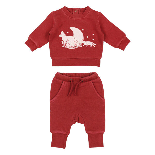 Organic Cozy Graphic Sweatshirt & Jogger Set Cozy Collection