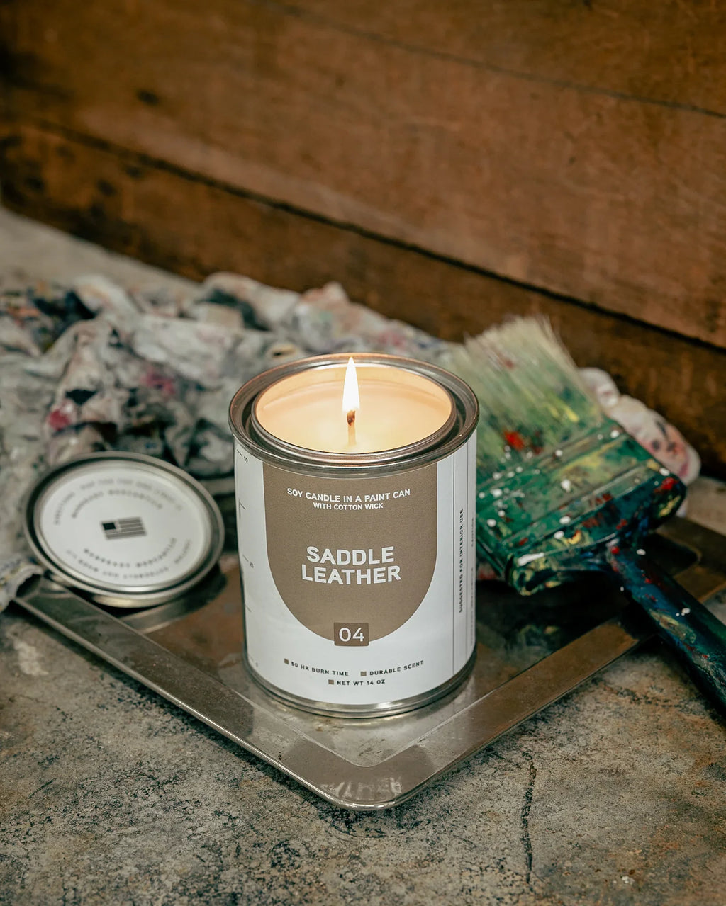 Saddle Leather Soy Candle | Manready Mercantile