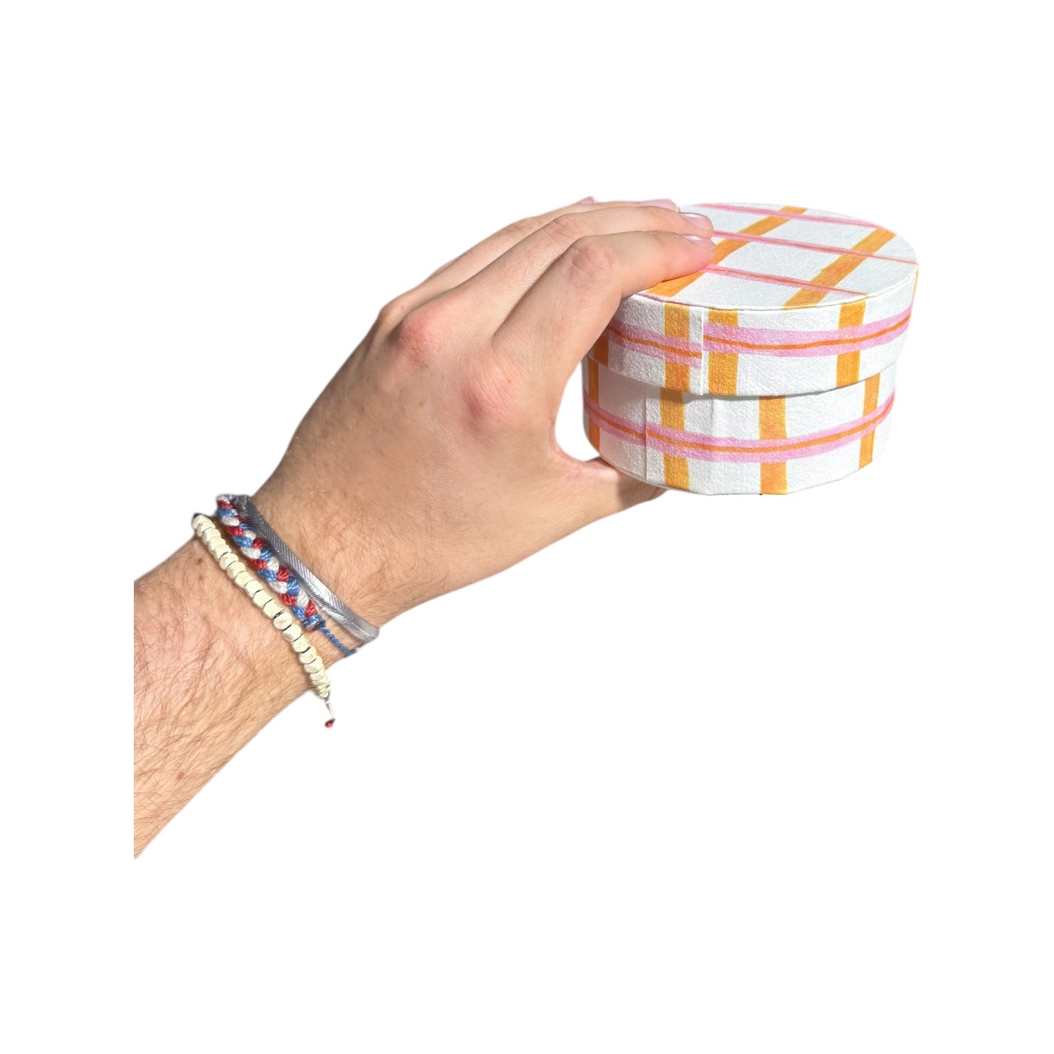 Round Handmade Recycled Paper Nesting Gift Boxes | 8 Sizes