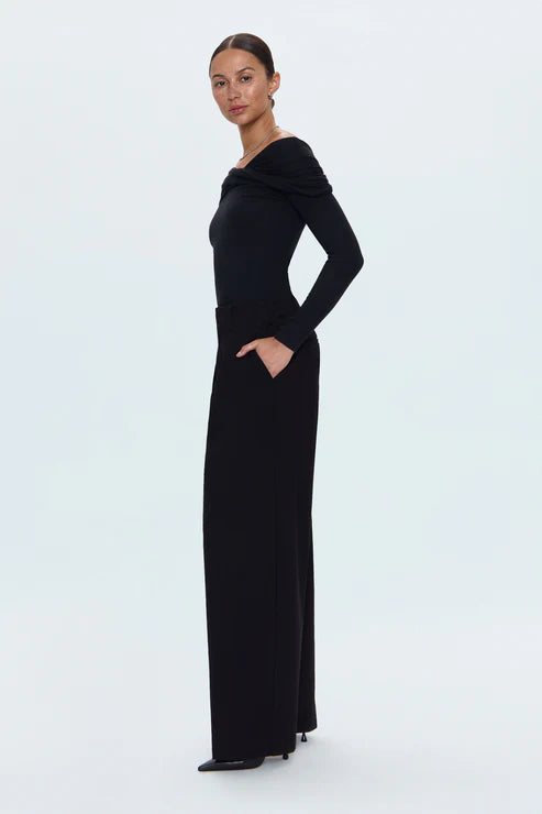 EDEN PLEATED PONTE TROUSER - NIGHT OUT