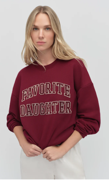 THE COLLEGIATE EMBROIDERY SWEATSHIRT