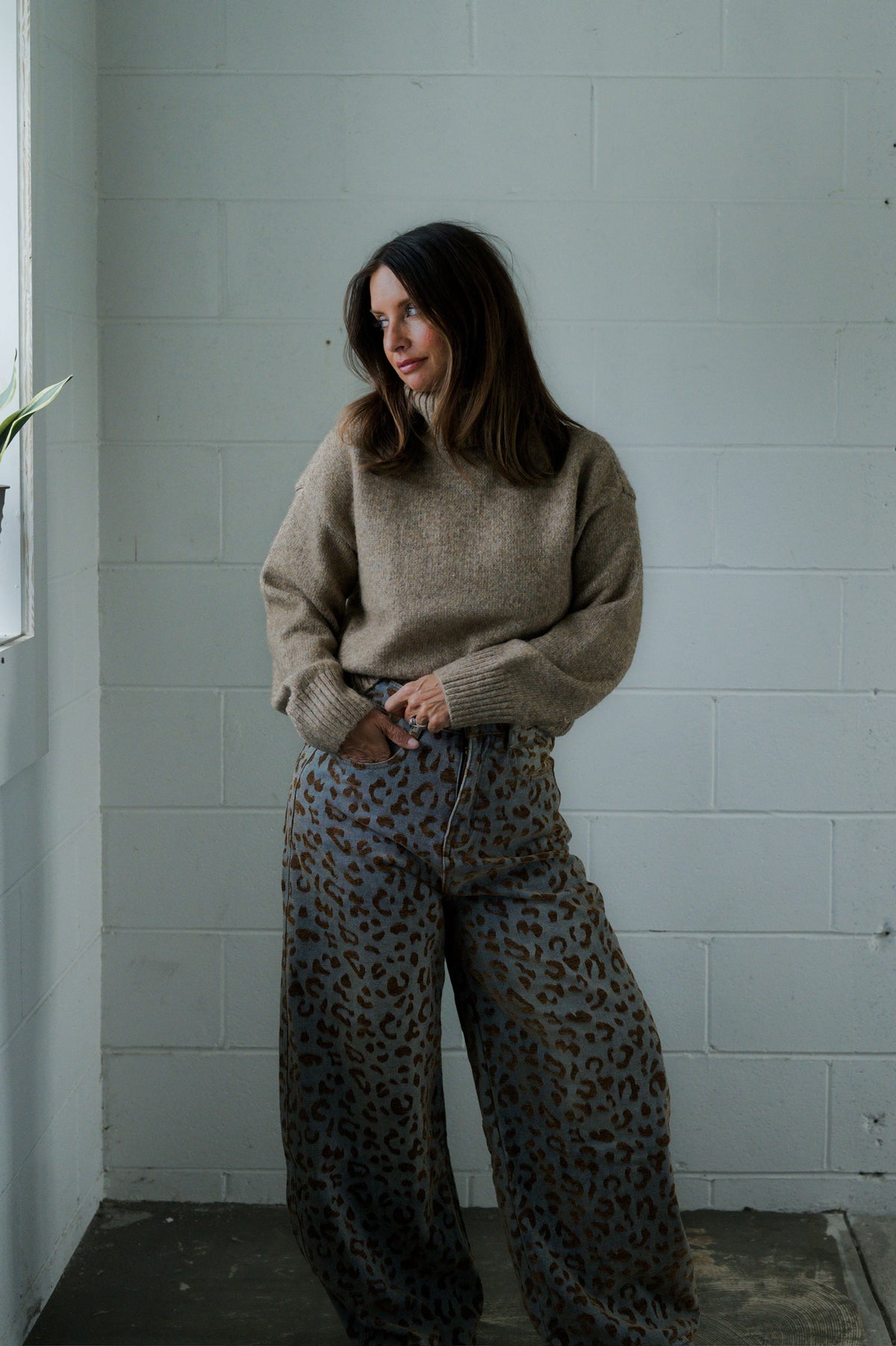Sandstone Turtleneck Sweater