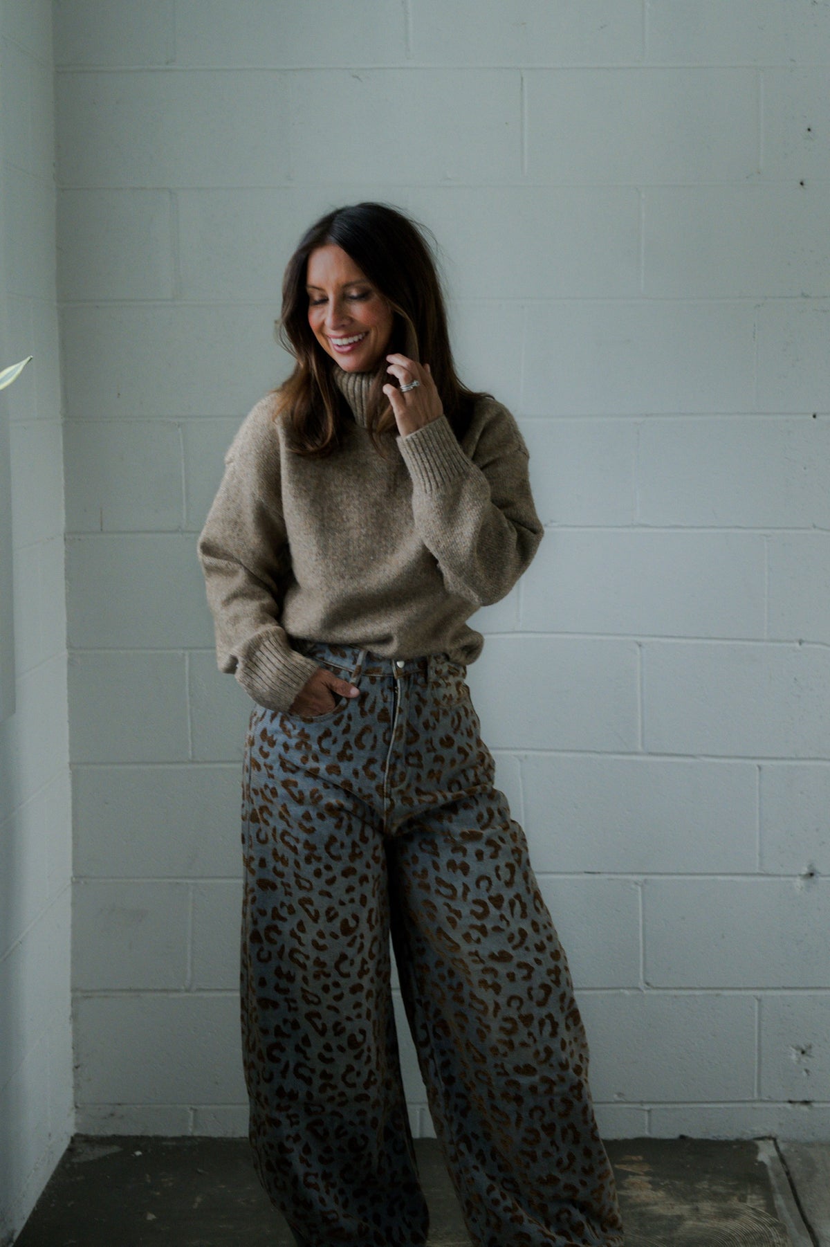 Sandstone Turtleneck Sweater