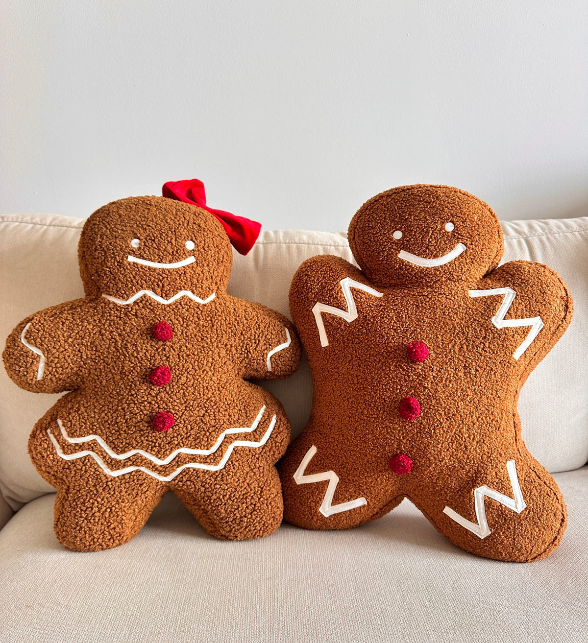 Ms. Gingerbread Shaped Pillow PREORDER