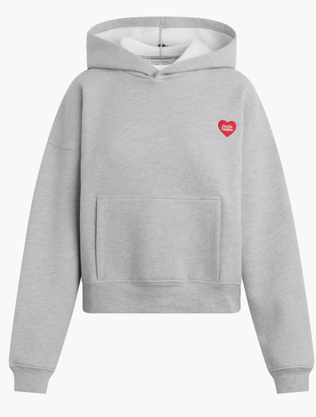 THE FAVORITE DAUGHTER HEART EMB HOODIE