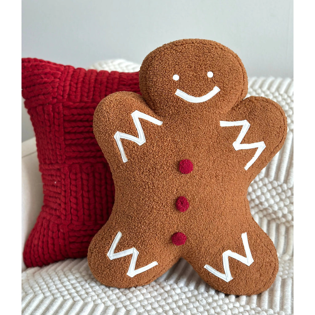 Gingerbread Man & Girl Holiday Pillow Set