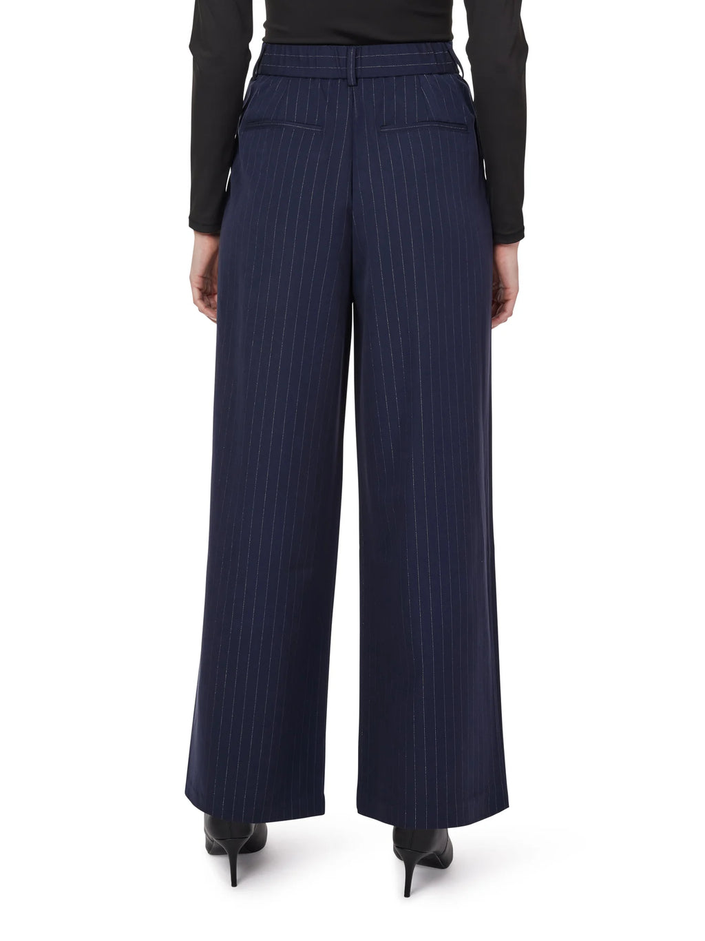 PINSTRIPE TROUSER IN DARK SAPPHIRE