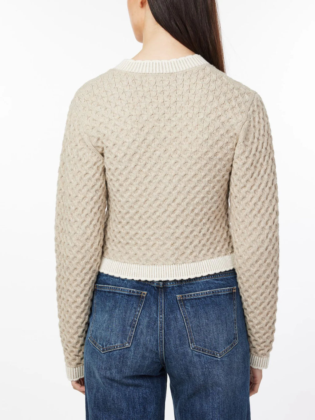 Long Sleeve Sweater Cardigan - Oatmeal Heather