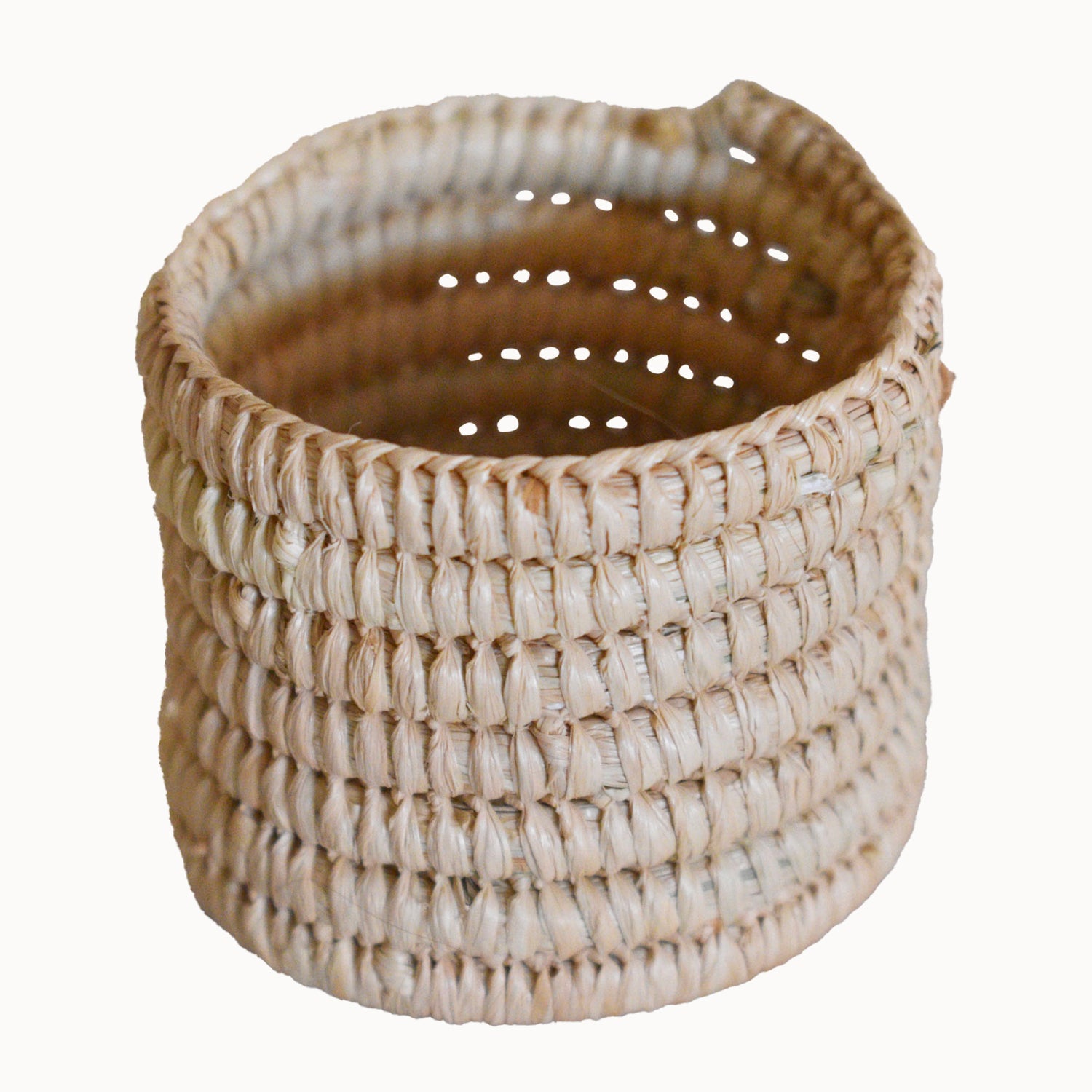 Handwoven Raffia Napkin Rings | Set of 2