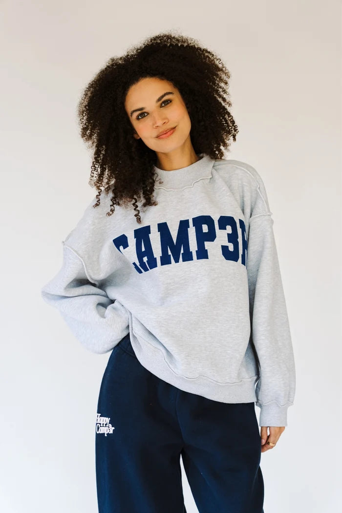 Happy Camp3r Reversible Plush Fleece Mockneck