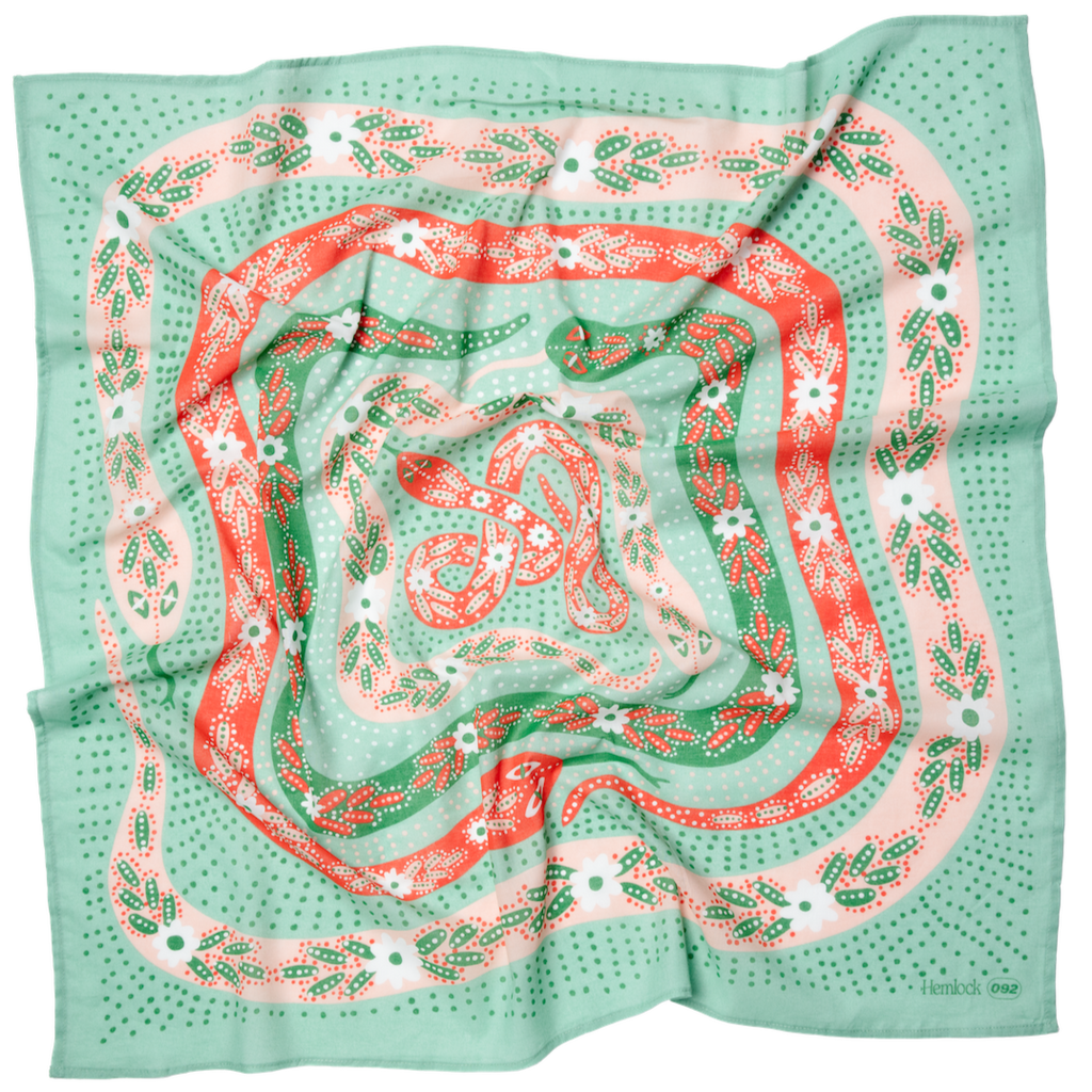 34" Wild Rag Snakes Bandana