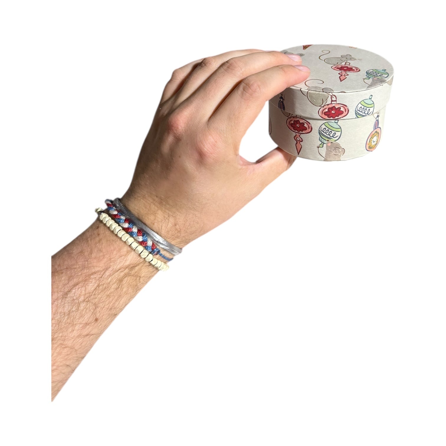 Round Handmade Recycled Paper Mice & Ornaments Nesting Gift Boxes | 8 Sizes