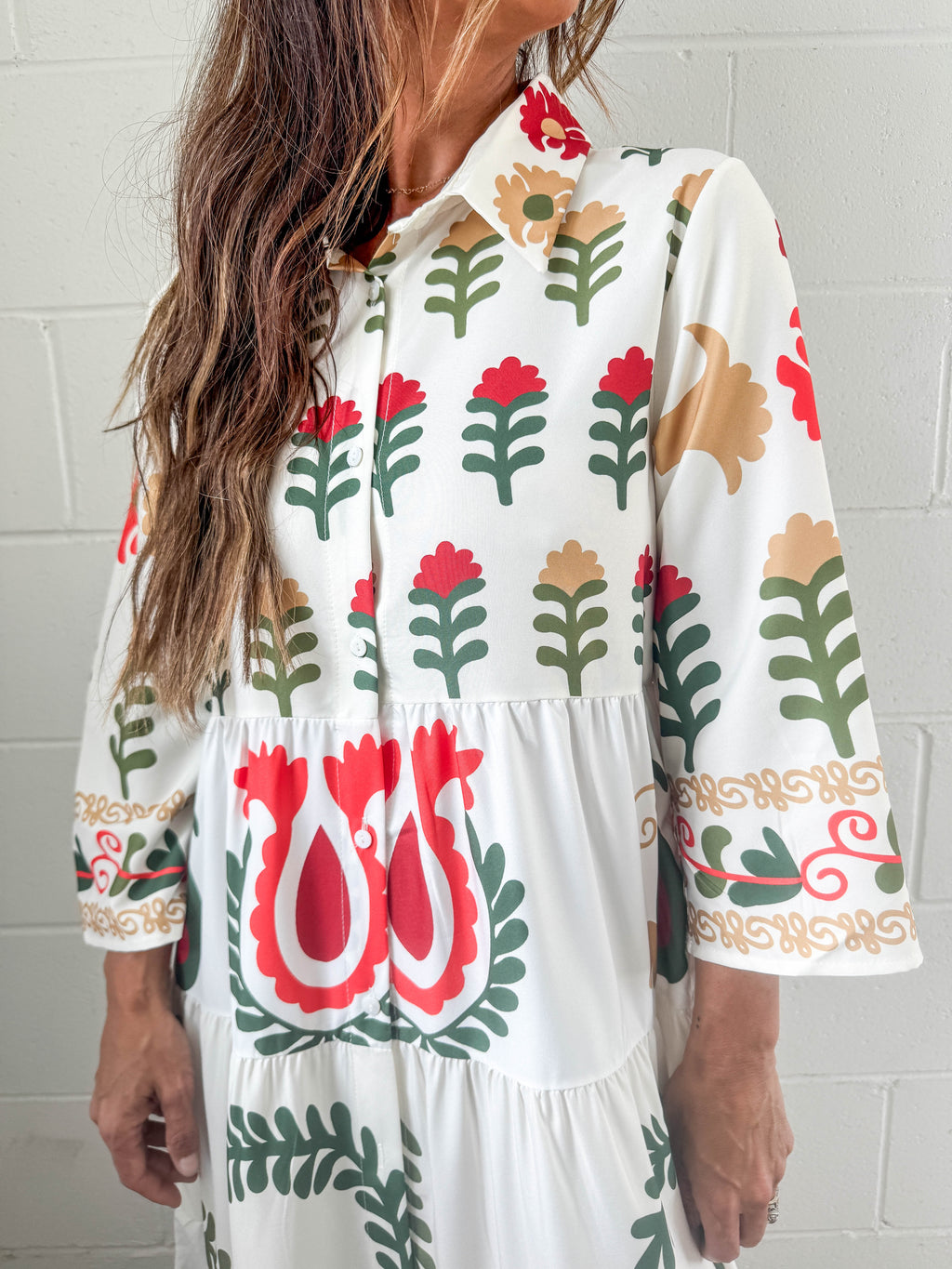 Floral Printed Fashionable Maxi Dress ZK2006