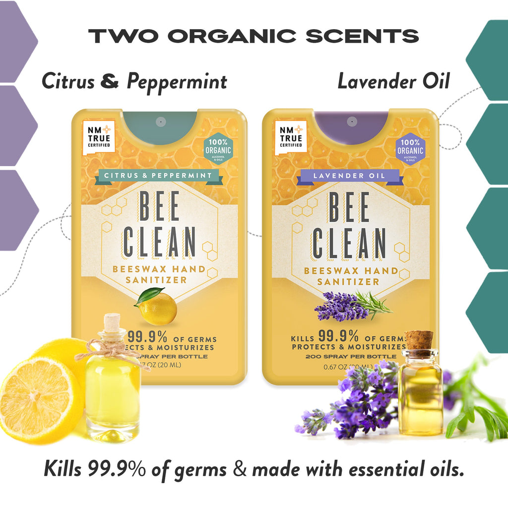 Bee Clean Beeswax Hand Sanitizer | 2 Scents
