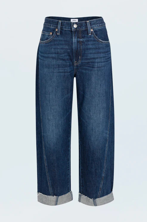 KACEY- MID RISE CUFFED STRAIGHT JEAN in CULTIVATE