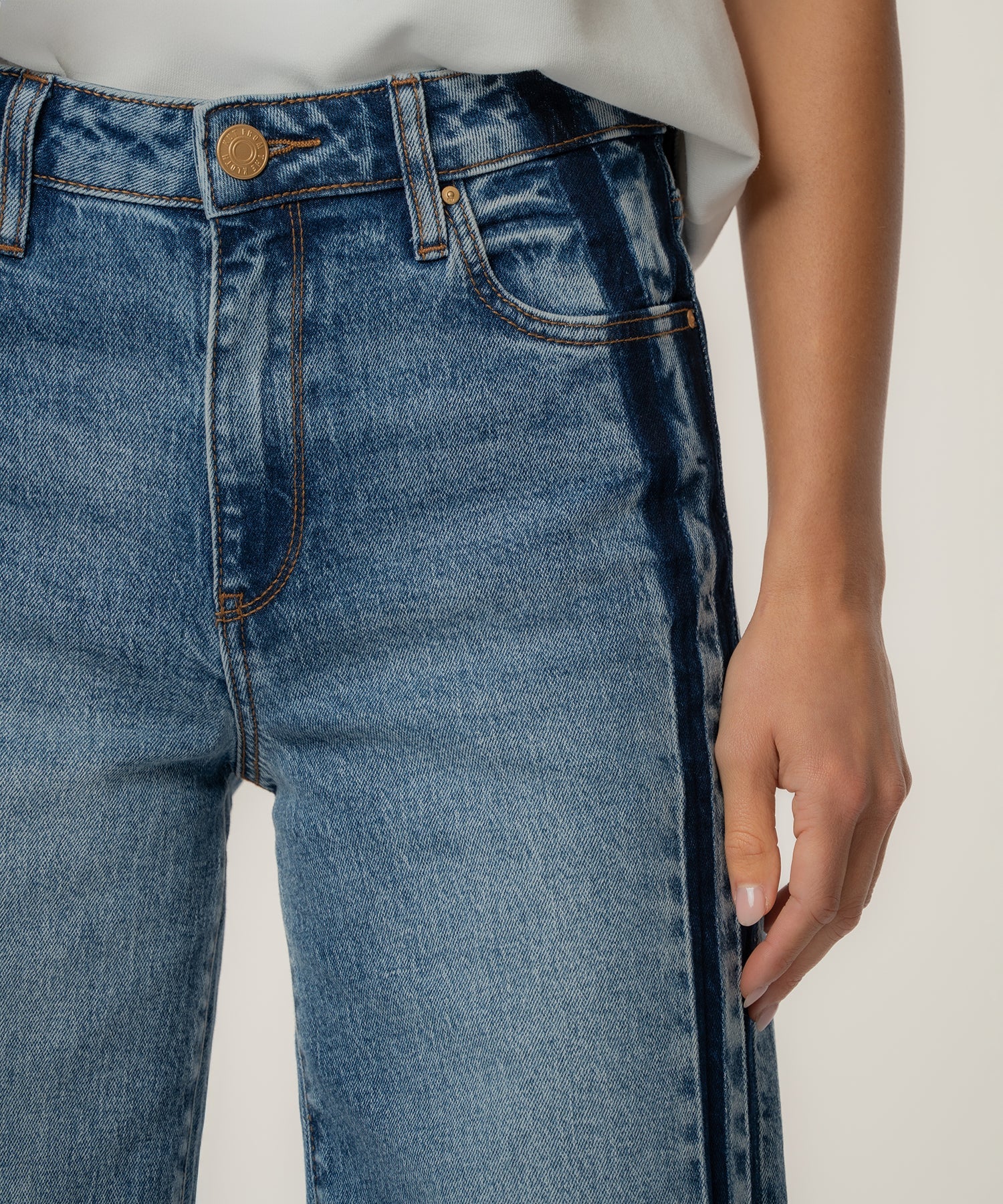 KUT- SIENNA HIGH RISE STRAIGHT LEG-5 PKTS in BRILLIANTLY