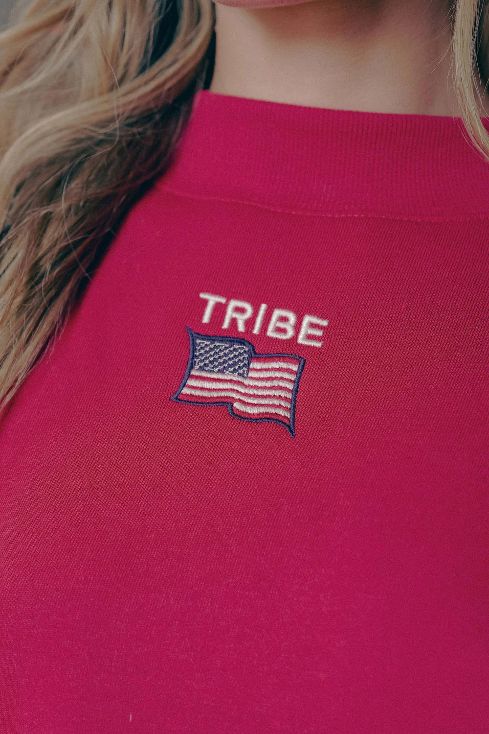 Tribe Kelley Americana Butter Mock Neck