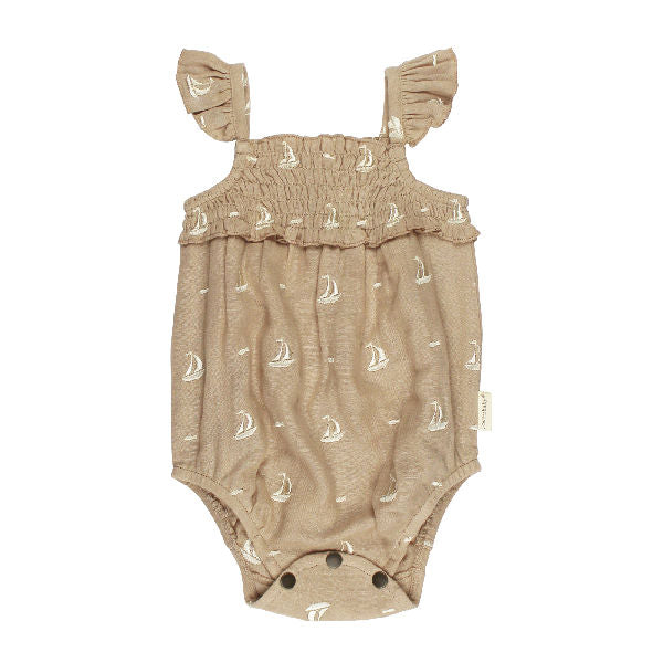 Organic Muslin Sleeveless Bodysuit