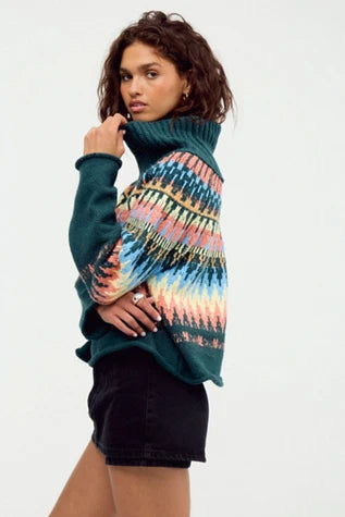 Free People Keepsake Turtleneck Sweater