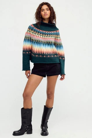 Free People Keepsake Turtleneck Sweater