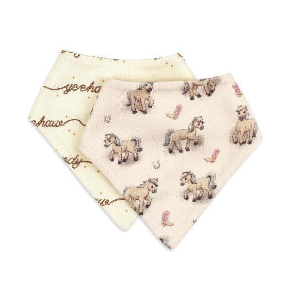 Organic Bandana Bib, 2-pack
