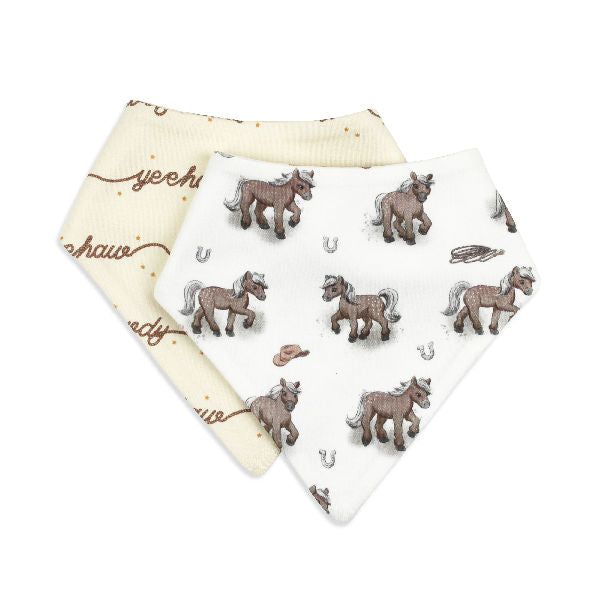 Organic Bandana Bib, 2-pack