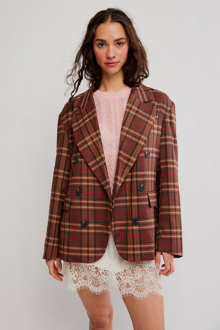 Free People Dean Double Breasted Blazer