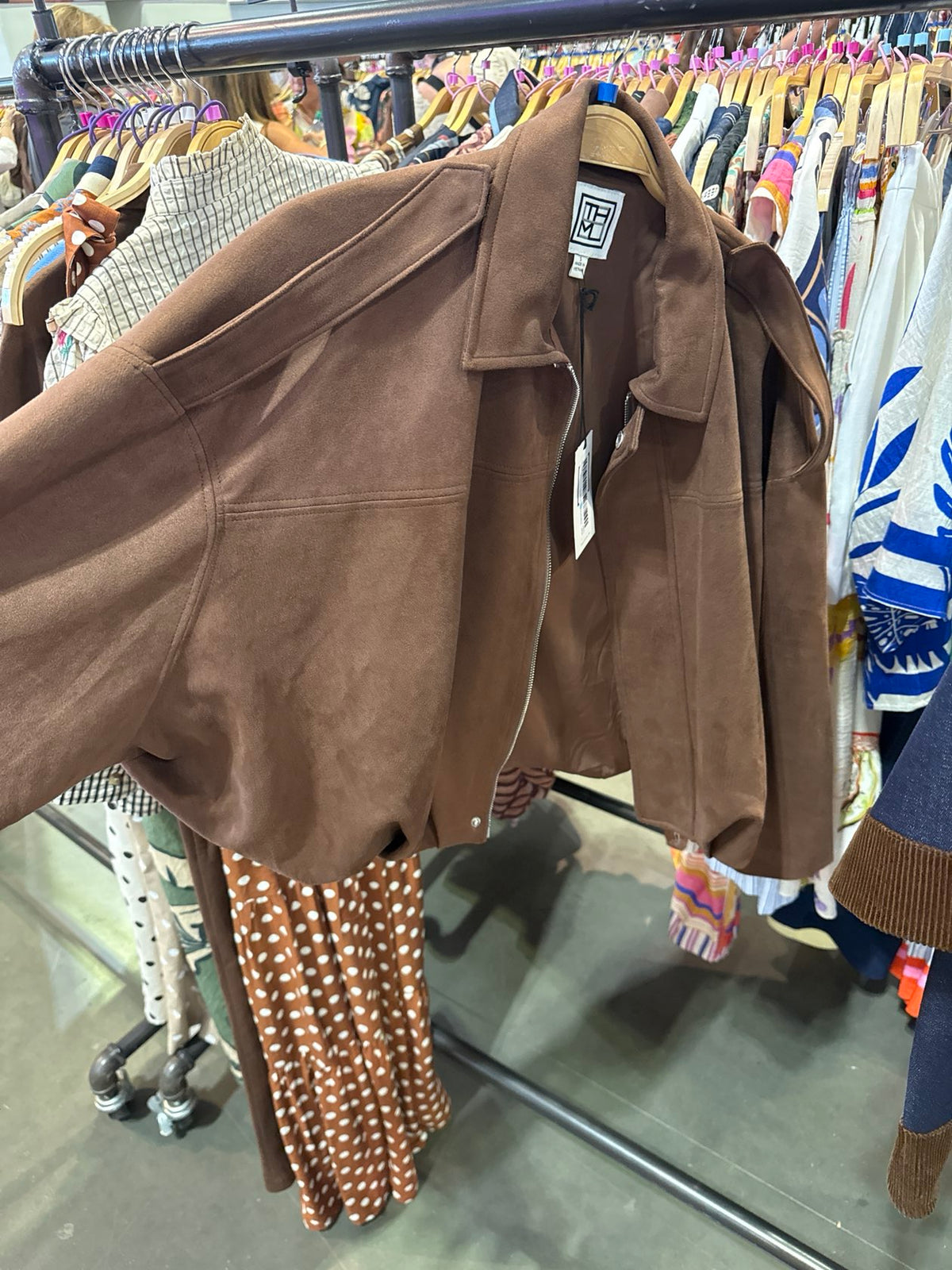 SUEDE BUBBLE JACKET