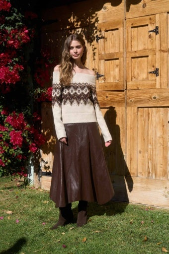Off The Shoulder Sweater Top