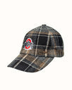 Ohio State University Grey Plaid Wool Baseball Cap