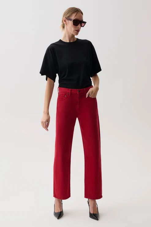 Pistola Lexi Mid Rise Bowed Straight