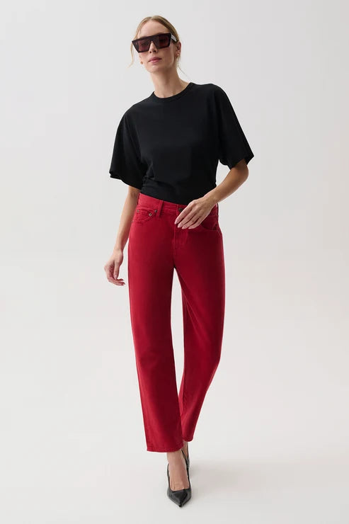 Pistola Lexi Mid Rise Bowed Straight