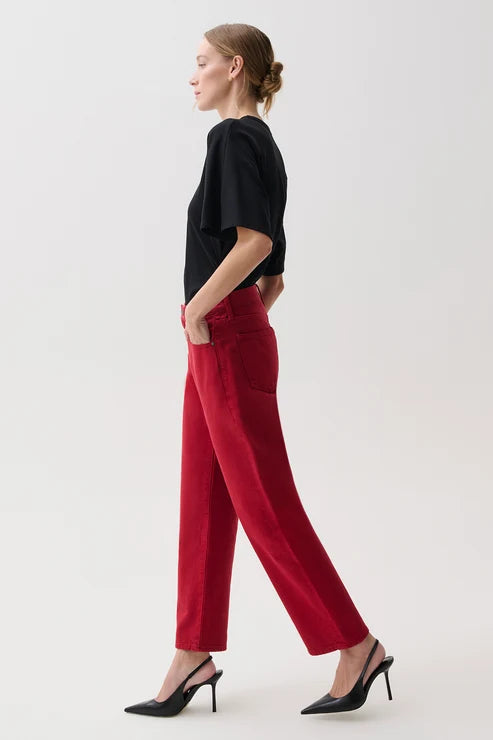 Pistola Lexi Mid Rise Bowed Straight