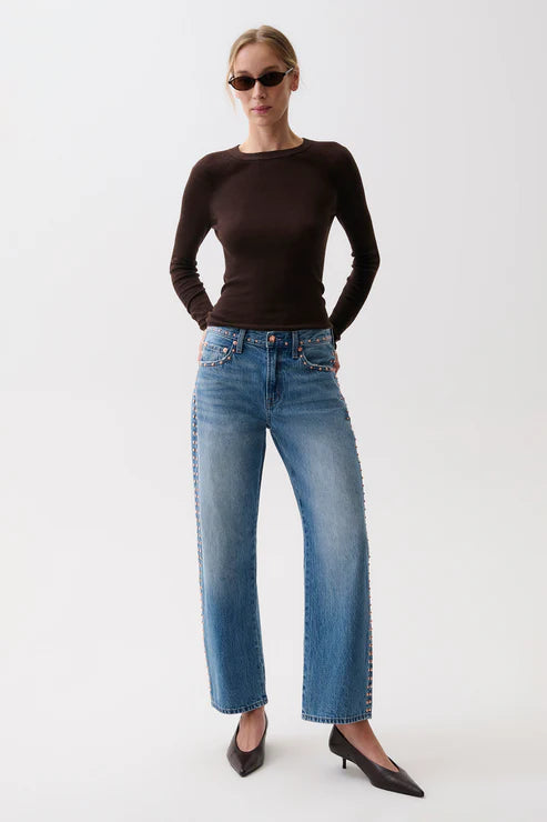 Pistola Lexi Mid Rise Bowed Straight