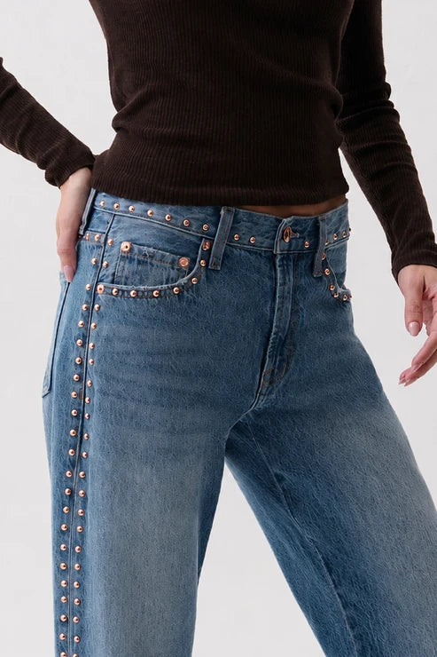 Pistola Lexi Mid Rise Bowed Straight