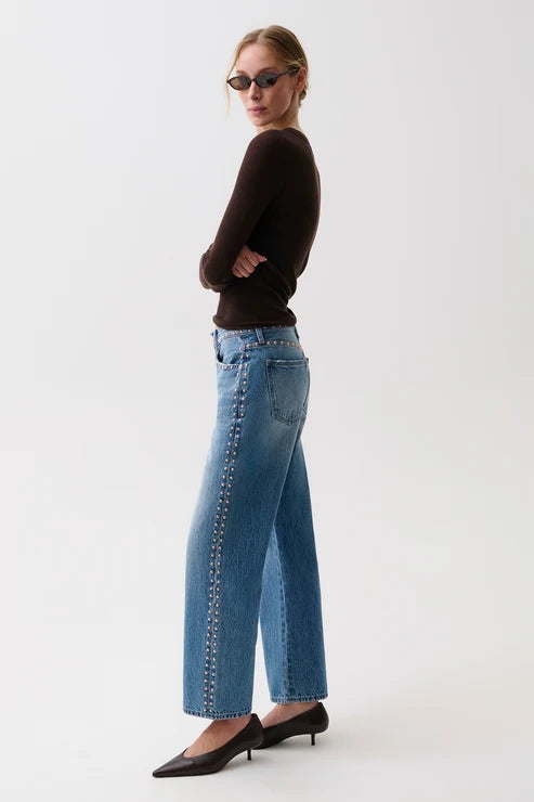 Pistola Lexi Mid Rise Bowed Straight