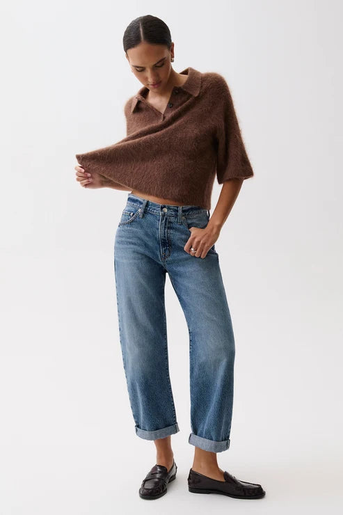 Pistola Donny Rolled Hem Boyfriend Jean