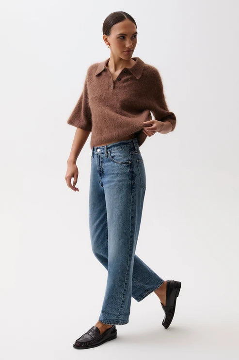 Pistola Donny Rolled Hem Boyfriend Jean