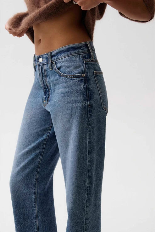 Pistola Donny Rolled Hem Boyfriend Jean