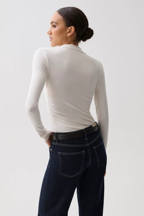 Pistola Nathalia Long Sleeve Draped Mock Neck
